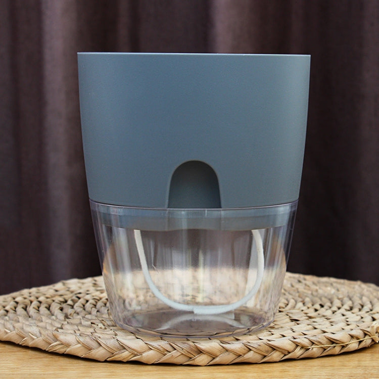 Vaso de flor transparente de plástico de dupla camada com armazenamento de água automático e absorção de água, Calibre A703 8,2cm, Calibre A705 10,5cm, Calibre A707 15,3cm, Calibre A709 23,5cm