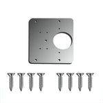 Instalador de Reparação de Dobradiça em Aço Inoxidável, Especificação: Placa Única + 8 Parafusos, Placa Única + 8 Parafusos, 2 Placas de Reparação + Dobradiça + 16 Parafusos