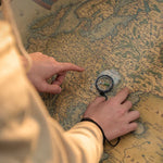 Bússola 2 em 1 com Régua de Medição de Mapas Bússola Multifuncional para Exterior, 2 em 1