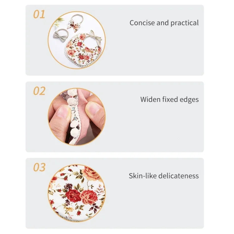 Conjunto de toalha de saliva dupla face e faixa para cabeça em algodão de linho para bebé, DP021-1, DP021-2, DP021-3, DP021-4, DP021-5, DP021-6, DP021-7, DP021-13, DP021-9, DP021-10, DP021-11, DP021-12