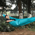 Rede de Dormir para Camping ao Ar Livre em Nylon, Balanço Simples, Entrega de Cor Aleatória, 0,9x2,45m Cor Aleatória