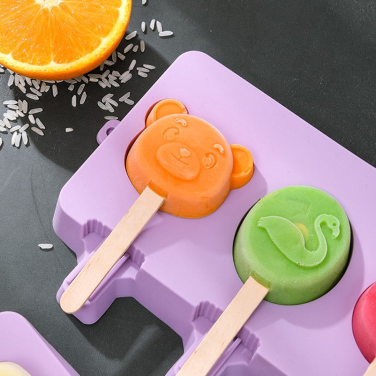 Molde Caseiro de Silicone para Gelados em Forma de Desenho Animado Infantil, Grande Fruta