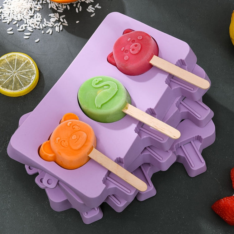 Molde Caseiro de Silicone para Gelados em Forma de Desenho Animado Infantil, Grande Fruta