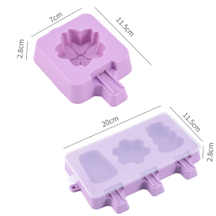 Molde Caseiro de Silicone para Gelados em Forma de Desenho Animado Infantil, Grande Fruta
