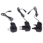 Fonte de alimentação regulada ajustável C5 3-12V 12W com adaptador multifunções e pontas DC, ficha US, ficha UK, ficha EU