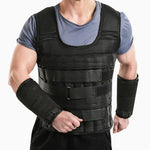Colete Desportivo com Tiras de Peso para Pernas e Braços Equipamento de Treino de Fitness, Especificação: Colete 1kg, Colete 3kg, Colete 5kg, Colete 10kg, Colete 15kg, Fato 10kg, Fato 15kg