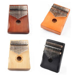 Kalimba Piano de Polegar de 17 Tons para Iniciantes, Castanho, Kit Castanho, Amarelo, Kit Amarelo, Madeira, Kit Madeira, Preto, Kit Preto