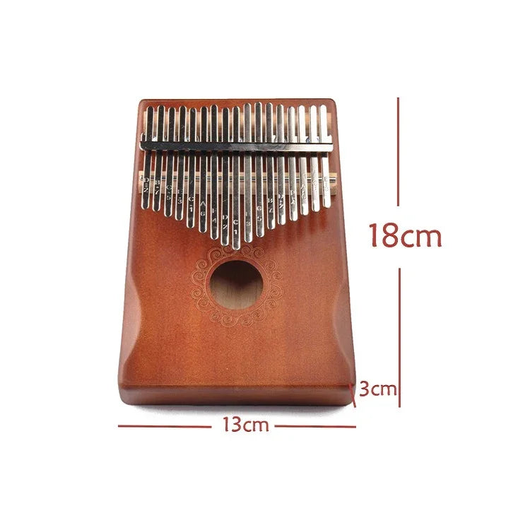 Kalimba Piano de Polegar de 17 Tons para Iniciantes, Castanho, Kit Castanho, Amarelo, Kit Amarelo, Madeira, Kit Madeira, Preto, Kit Preto