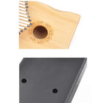 Kalimba Piano de Polegar de 17 Tons para Iniciantes, Castanho, Kit Castanho, Amarelo, Kit Amarelo, Madeira, Kit Madeira, Preto, Kit Preto