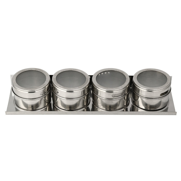 Conjunto de Galheteiro Magnético para Temperos em Aço Inoxidável, Conjunto de Galheteiro para Temperos em Aço Inoxidável