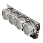 Conjunto de Galheteiro Magnético para Temperos em Aço Inoxidável, Conjunto de Galheteiro para Temperos em Aço Inoxidável