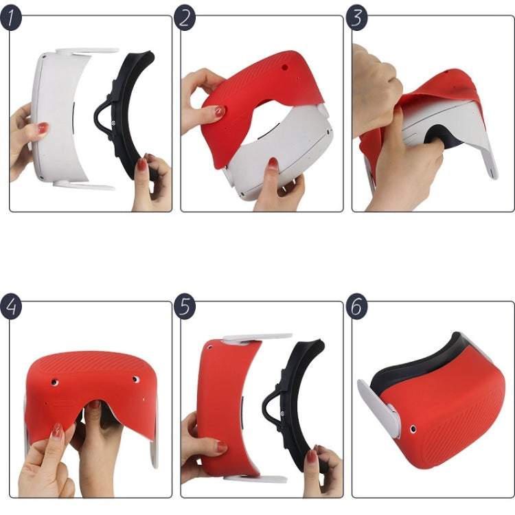 Capa Protetora de Silicone para Óculos VR, Resistente à Água, Poeira e Quedas para Meta Quest, Preto, Branco, Vermelho, Verde Luminoso