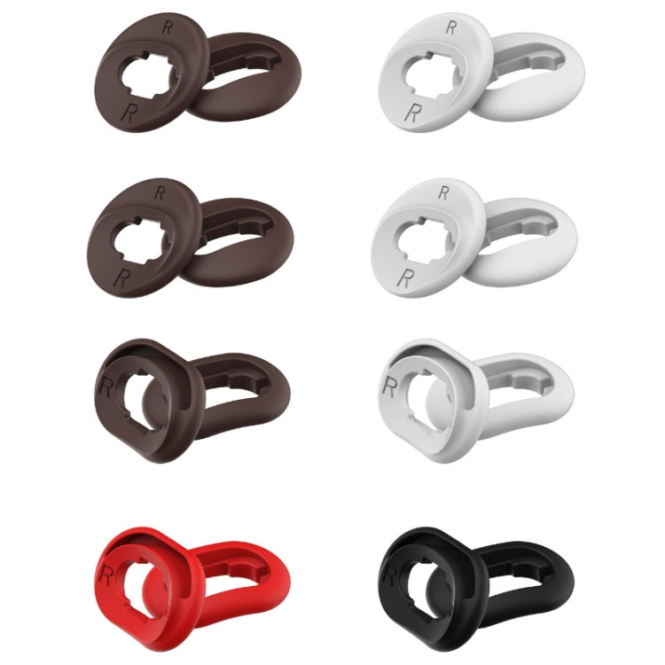 2 Conjuntos de Tampões de Silicone para Auriculares Bluetooth para Samsung Galaxy Buds Live, Preto-2 Pares, Vermelho-2 Pares, Castanho-2 Pares, Branco-2 Pares
