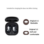 2 Conjuntos de Tampões de Silicone para Auriculares Bluetooth para Samsung Galaxy Buds Live, Preto-2 Pares, Vermelho-2 Pares, Castanho-2 Pares, Branco-2 Pares