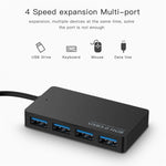 KYTC47 Cabo Adaptador USB 4 Portas Estação de Acoplamento USB de Alta Velocidade HUB Multi-Interface Conversor, Preto USB 3.0, Preto Type-C