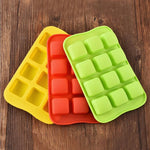 Molde de Silicone para Chocolate Criativo em Formas Geométricas para Cubos de Gelo e Decoração de Bolos, Redondo, Quadrado, Coração, Estrela