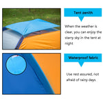 T015 Tenda de Camping ao Ar Livre de Camada Única para Camping e Praia, Entrega de Cor Aleatória, Para 2 Pessoas, 3-4 Pessoas