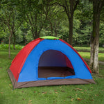 T015 Tenda de Camping ao Ar Livre de Camada Única para Camping e Praia, Entrega de Cor Aleatória, Para 2 Pessoas, 3-4 Pessoas