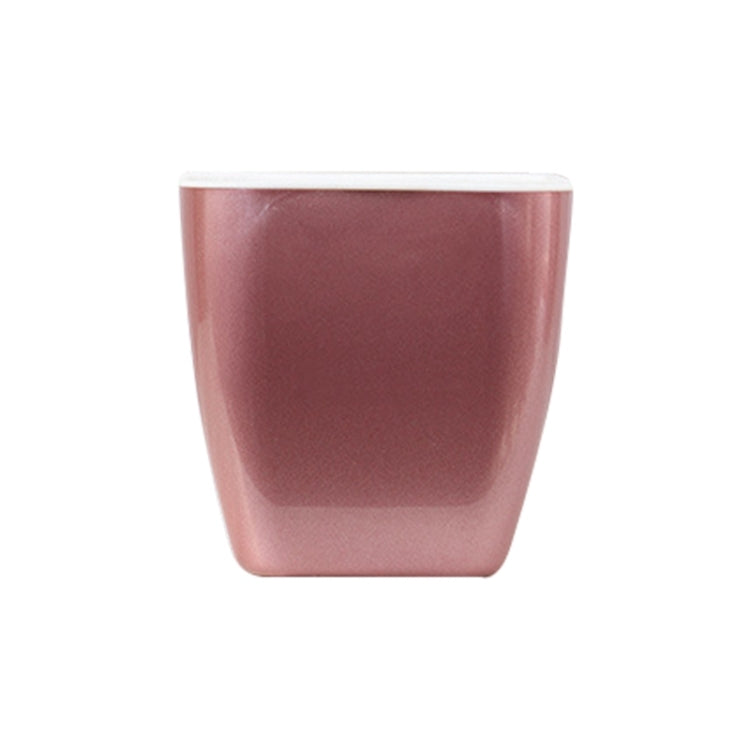 Vaso de flor de plástico colorido imitação metal com armazenamento de água, Vaso médio G109, Vaso pequeno G105