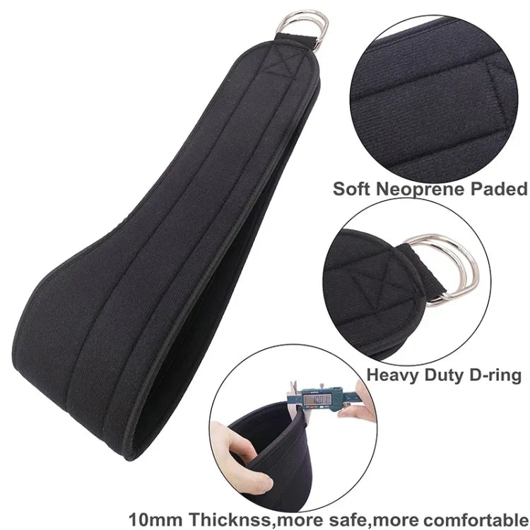 Cinto de peso para treino de força corporal com argolas duplas para pull-ups, peso suportado: 150kg, cinto de peso