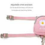ZiChen Corda de Tração para Gato Mochila Bordada para Pequenos Animais, S, M, L