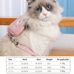 ZiChen Corda de Tração para Gato Mochila Bordada para Pequenos Animais, S, M, L