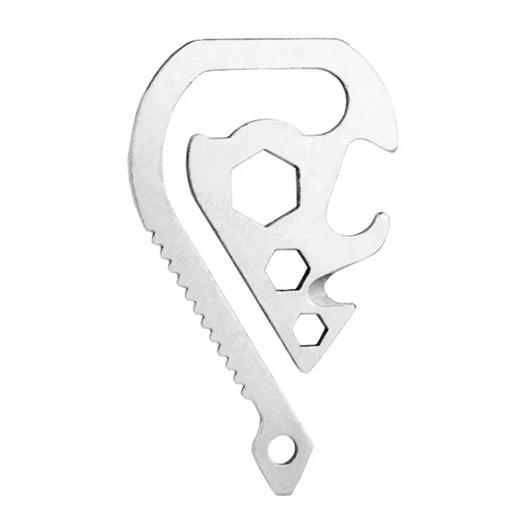 Gadget EDC para Exterior, Ferramenta de Emergência Multifuncional com Clipe para Chaves, Ferramenta de Emergência EDC