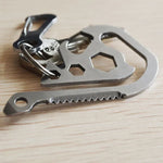 Gadget EDC para Exterior, Ferramenta de Emergência Multifuncional com Clipe para Chaves, Ferramenta de Emergência EDC