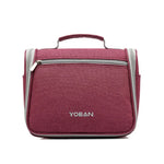 Saco de Armazenamento de Lavagem Multifuncional de Grande Capacidade para Viagem ao Ar Livre YOBAN, Saco de Cosméticos Impermeável Suspenso, Cinzento, Vermelho Rosa, Azul Água do Mar