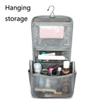 Saco de Armazenamento de Lavagem Multifuncional de Grande Capacidade para Viagem ao Ar Livre YOBAN, Saco de Cosméticos Impermeável Suspenso, Cinzento, Vermelho Rosa, Azul Água do Mar