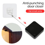 Fechador Automático de Porta P093 Telescher, Caixa Antirroubo para Porta Deslizante, Especificação: 2ª Geração Preto Cola Total 500g 1m, 2ª Geração Branco Cola Total 500g 1m, 2ª Geração Preto Cola Total 800g 1m, 2ª Geração Branco Cola Total 800g 1m
