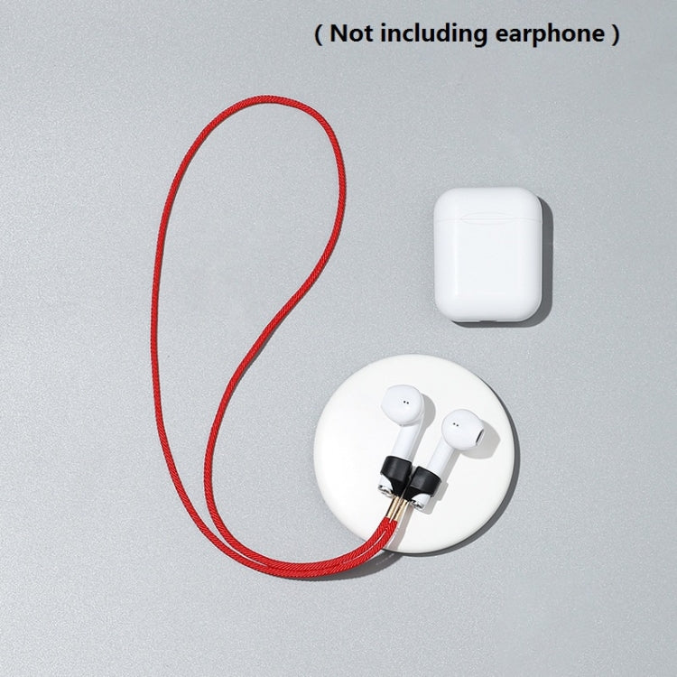 Fita Anti-Perda Magnética Forte Acrílica para Auriculares Sem Fios AirPods, Vermelho, Preto