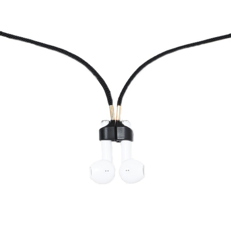 Fita Anti-Perda Magnética Forte Acrílica para Auriculares Sem Fios AirPods, Vermelho, Preto