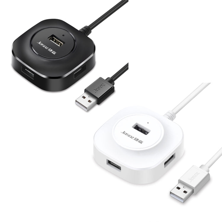HUB USB2.0 de Alta Velocidade Jasoz 4 Portas 1 para 4, Preto 0,3m, Preto 0,5m, Preto 1,2m, Branco 0,3m, Branco 0,5m, Branco 1,2m