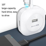 HUB USB2.0 de Alta Velocidade Jasoz 4 Portas 1 para 4, Preto 0,3m, Preto 0,5m, Preto 1,2m, Branco 0,3m, Branco 0,5m, Branco 1,2m