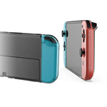 DOBE Kit de Proteção para Comandante + Punhos Esquerdo e Direito com Capa Cristal Antichoque para Switch OLED, TNS-1133B (Cor Transparente)