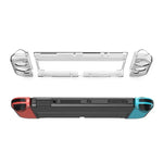DOBE Kit de Proteção para Comandante + Punhos Esquerdo e Direito com Capa Cristal Antichoque para Switch OLED, TNS-1133B (Cor Transparente)