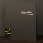 Álbum de Fotos em Filme Colado Feito à Mão em Camurça de 12 polegadas, Preto Dourado, Vermelho Poeira Familiar, Azul Persa, Cinzento Café Premium, Ano Dourado