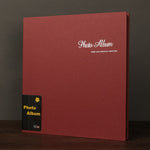 Álbum de Fotos em Filme Colado Feito à Mão em Camurça de 12 polegadas, Preto Dourado, Vermelho Poeira Familiar, Azul Persa, Cinzento Café Premium, Ano Dourado