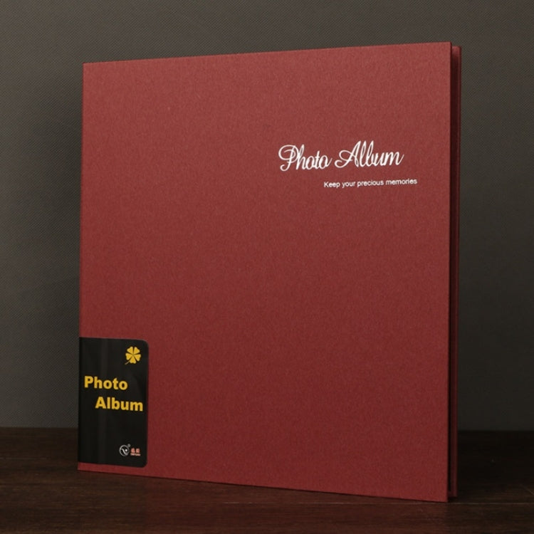 Álbum de Fotos em Filme Colado Feito à Mão em Camurça de 12 polegadas, Preto Dourado, Vermelho Poeira Familiar, Azul Persa, Cinzento Café Premium, Ano Dourado