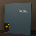 Álbum de Fotos em Filme Colado Feito à Mão em Camurça de 12 polegadas, Preto Dourado, Vermelho Poeira Familiar, Azul Persa, Cinzento Café Premium, Ano Dourado