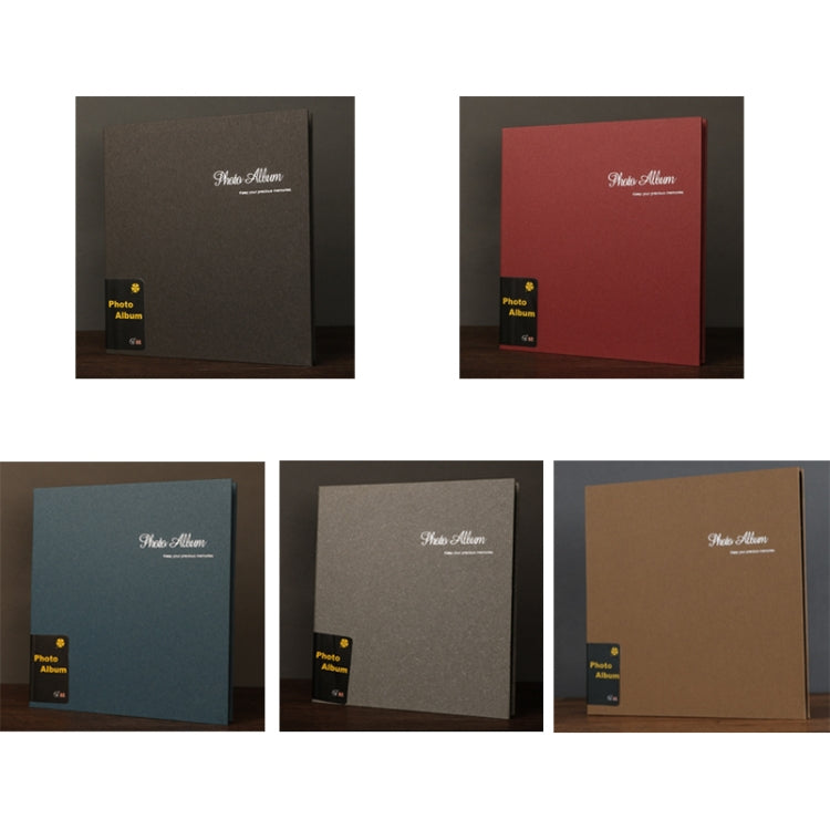 Álbum de Fotos em Filme Colado Feito à Mão em Camurça de 12 polegadas, Preto Dourado, Vermelho Poeira Familiar, Azul Persa, Cinzento Café Premium, Ano Dourado