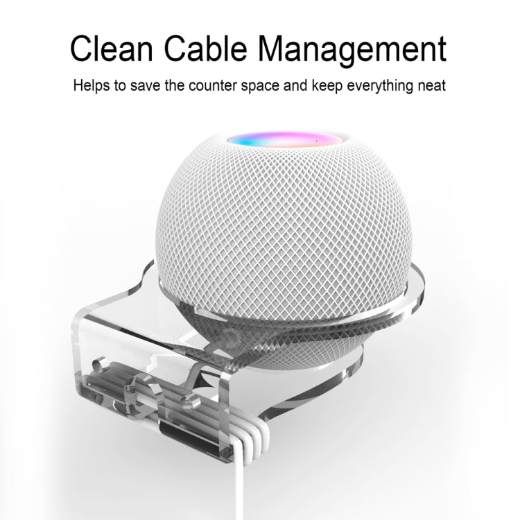 JP02Y Suporte de acrílico de parede / secretária para Apple HomePod Mini, para Apple HomePod Mini