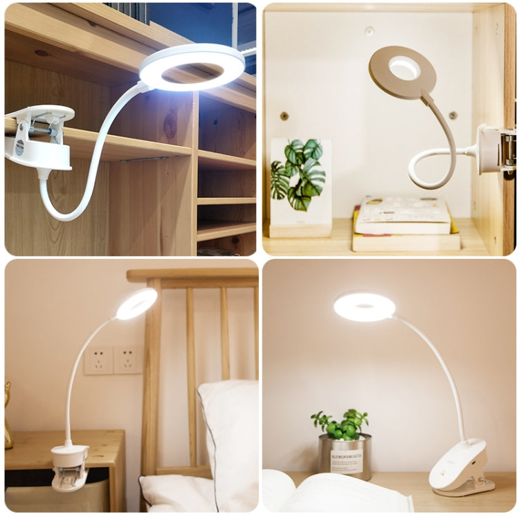 Lâmpada de Secretária com Clipe YAGE YG-8102 2W 18 LEDs Interruptor Tátil com Regulador de 3 Níveis, Luz LED de Proteção Ocular