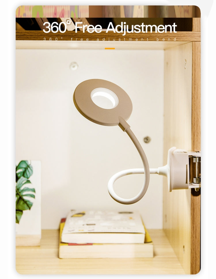 Lâmpada de Secretária com Clipe YAGE YG-8102 2W 18 LEDs Interruptor Tátil com Regulador de 3 Níveis, Luz LED de Proteção Ocular