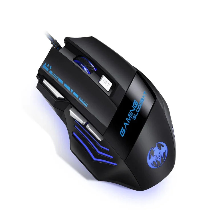 GAMING BLOODBAT GM02 Rato de Jogo USB com Fios 7 Teclas Optoelectrónico Luzes Respiratórias Digitais