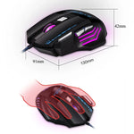 GAMING BLOODBAT GM02 Rato de Jogo USB com Fios 7 Teclas Optoelectrónico Luzes Respiratórias Digitais