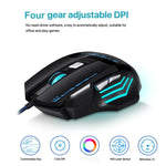 GAMING BLOODBAT GM02 Rato de Jogo USB com Fios 7 Teclas Optoelectrónico Luzes Respiratórias Digitais