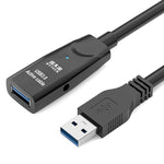 Cabo de Extensão USB 3.0 Macho para Fêmea com Dupla Blindagem e Chip D.Y.TECH, Comprimento:, 10m, 15m