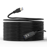 Cabo de Extensão USB 3.0 Macho para Fêmea com Dupla Blindagem e Chip D.Y.TECH, Comprimento:, 10m, 15m